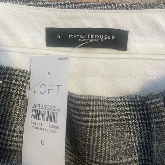 NWT Loft Plaid Trousers - Picture 4 of 6